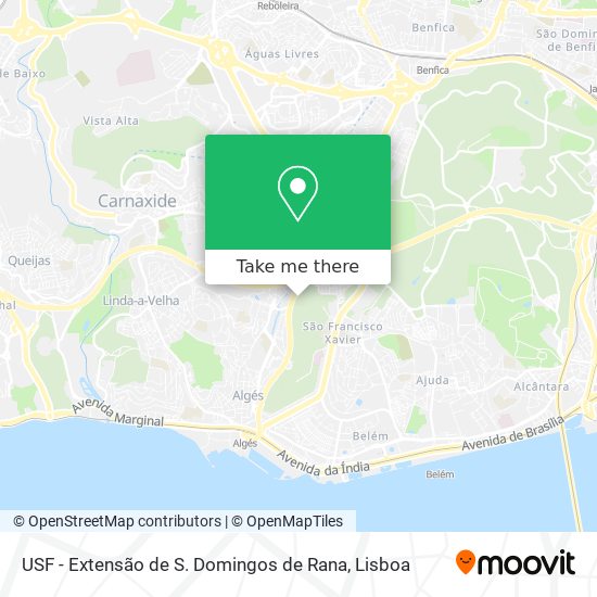 USF - Extensão de S. Domingos de Rana map