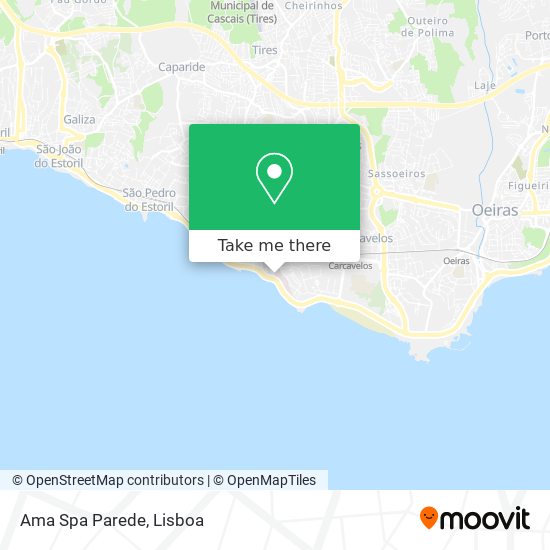 Ama Spa Parede mapa