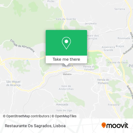 Restaurante Os Sagrados mapa