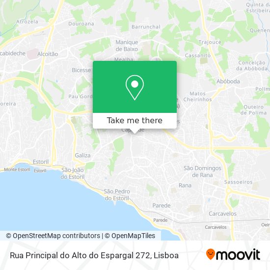 Rua Principal do Alto do Espargal 272 mapa