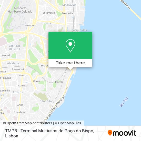 TMPB - Terminal Multiusos do Poço do Bispo map