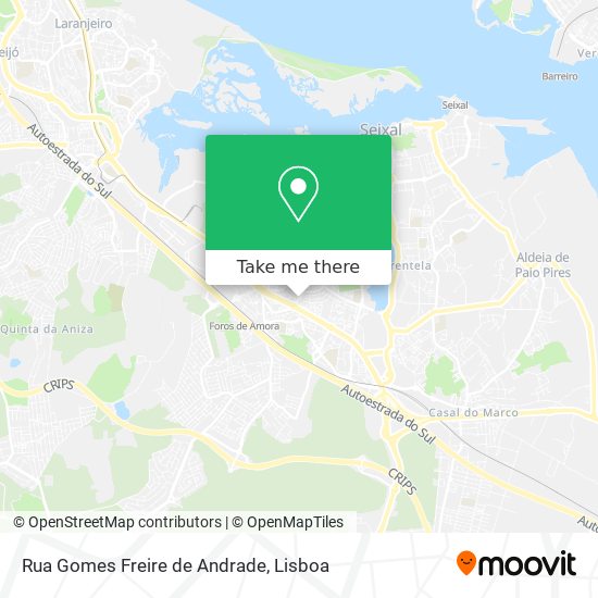 Rua Gomes Freire de Andrade map