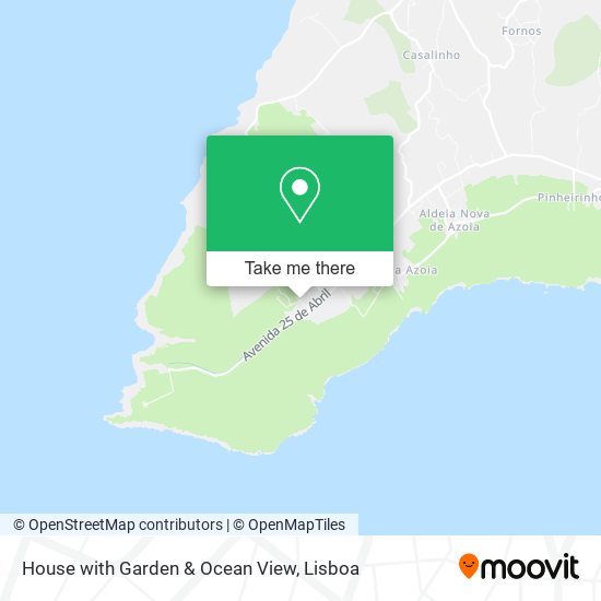 House with Garden & Ocean View mapa