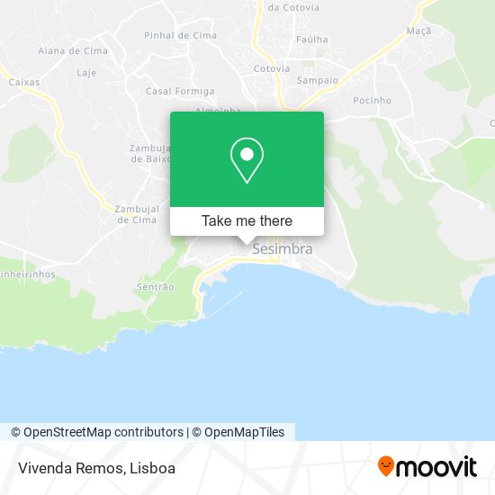 Vivenda Remos map