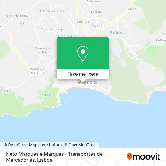 Neto Marques e Marques - Transportes de Mercadorias map