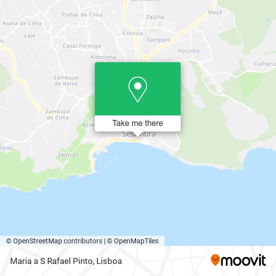 Maria a S Rafael Pinto mapa