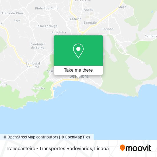 Transcanteiro - Transportes Rodoviários map