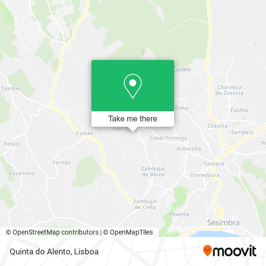 Quinta do Alento mapa