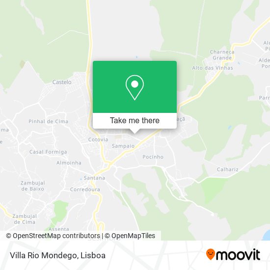 Villa Rio Mondego map