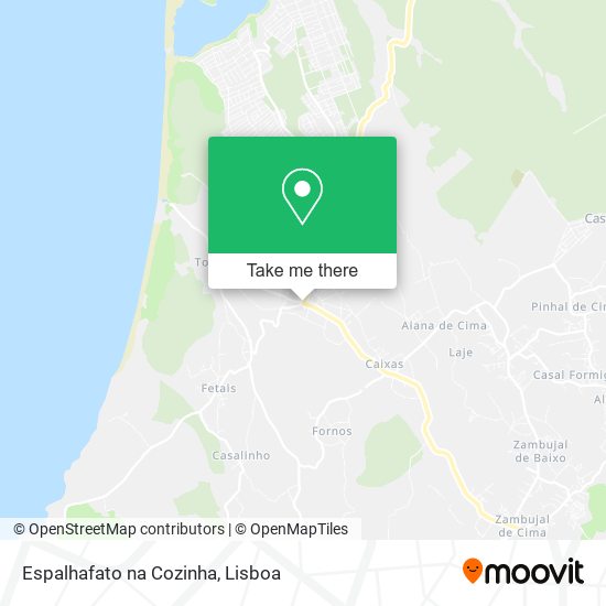Espalhafato na Cozinha mapa