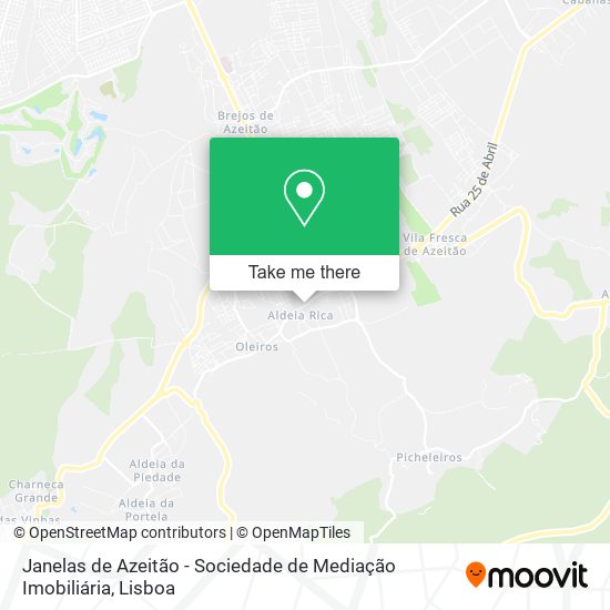Janelas de Azeitão - Sociedade de Mediação Imobiliária map