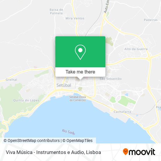 Viva Música - Instrumentos e Audio mapa