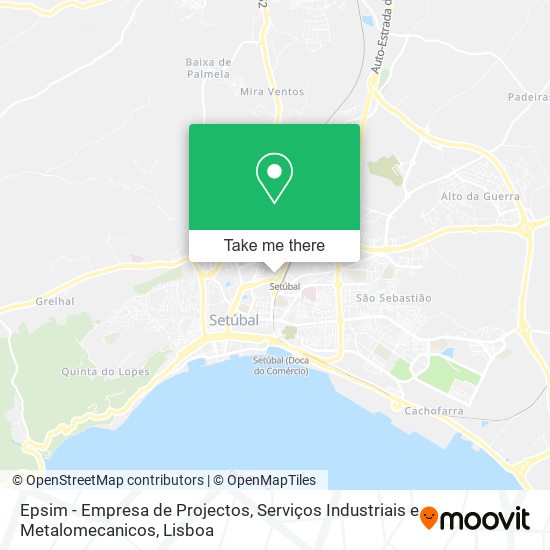 Epsim - Empresa de Projectos, Serviços Industriais e Metalomecanicos mapa