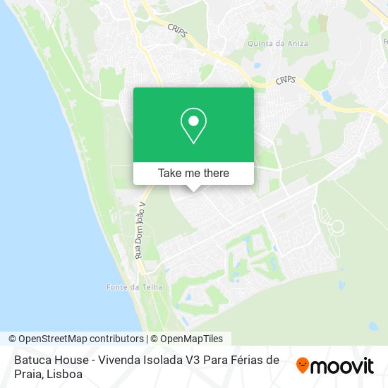 Batuca House - Vivenda Isolada V3 Para Férias de Praia map