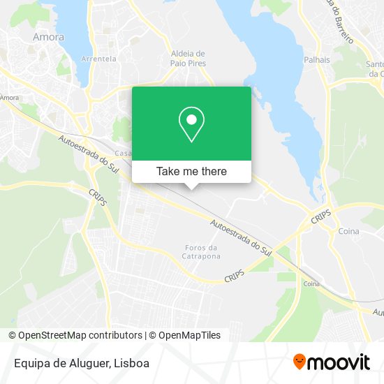 Equipa de Aluguer mapa