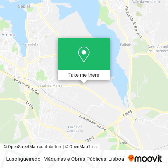 Lusofigueiredo -Máquinas e Obras Públicas mapa