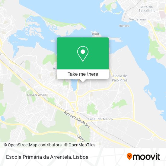Escola Primária da Arrentela mapa