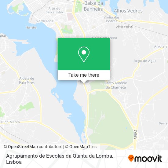 Agrupamento de Escolas da Quinta da Lomba map