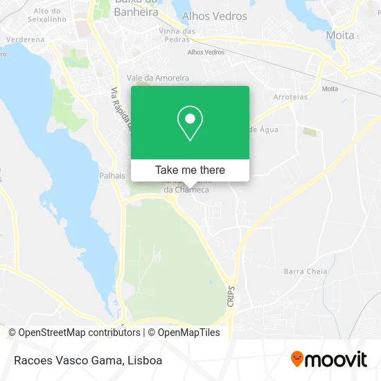Racoes Vasco Gama map