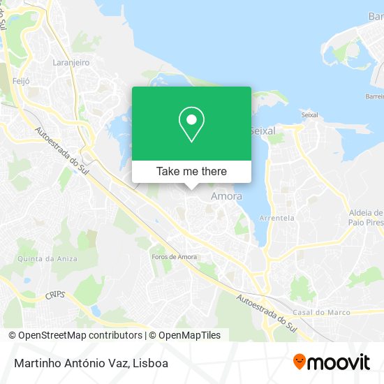Martinho António Vaz map