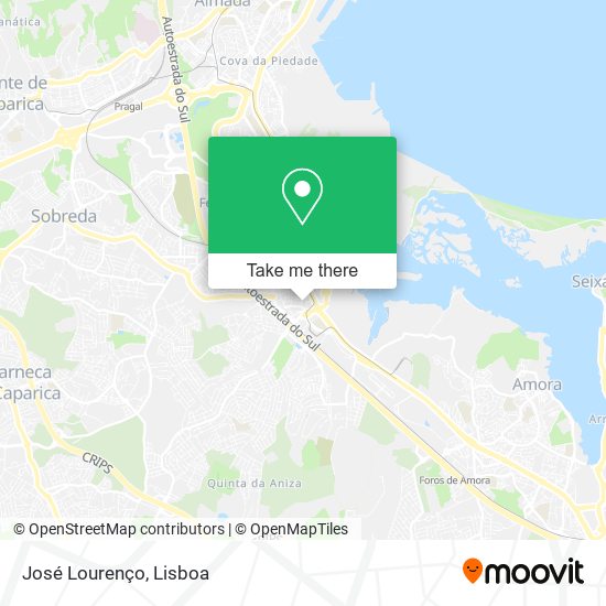 José Lourenço map