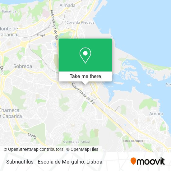 Subnautilus - Escola de Mergulho map