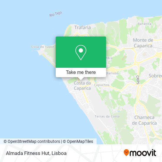 Almada Fitness Hut mapa