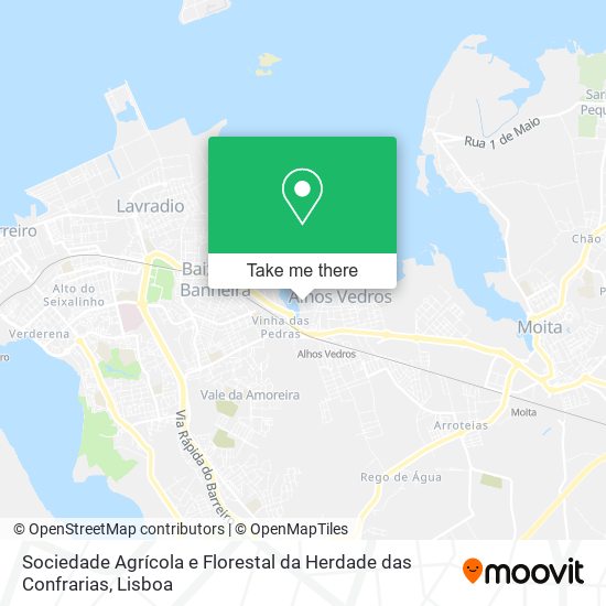 Sociedade Agrícola e Florestal da Herdade das Confrarias map