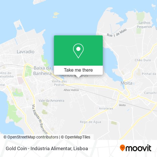 Gold Coin - Indústria Alimentar map