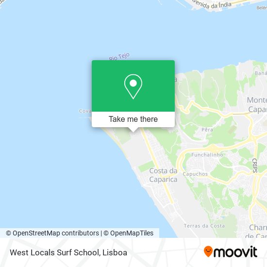 West Locals Surf School map