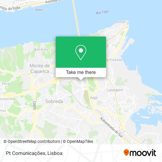 Pt Comunicações map
