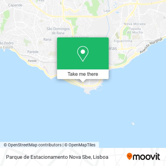 Parque de Estacionamento Nova Sbe mapa