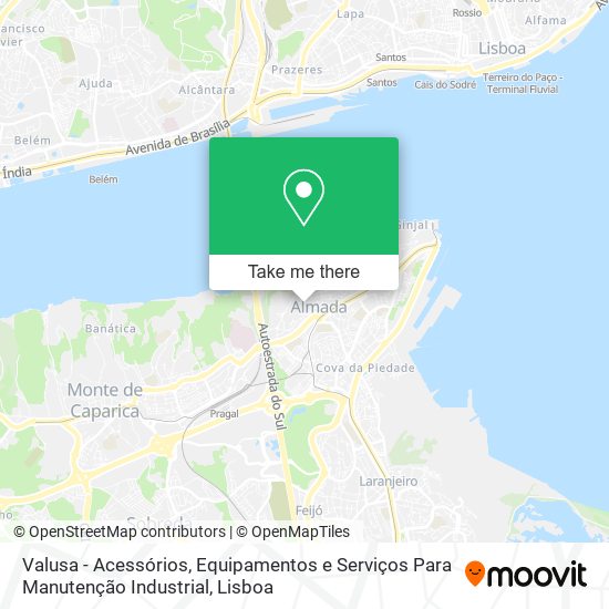 Valusa - Acessórios, Equipamentos e Serviços Para Manutenção Industrial map