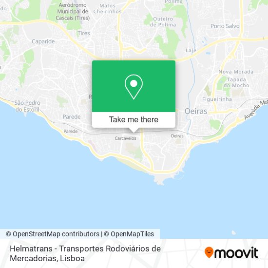 Helmatrans - Transportes Rodoviários de Mercadorias map
