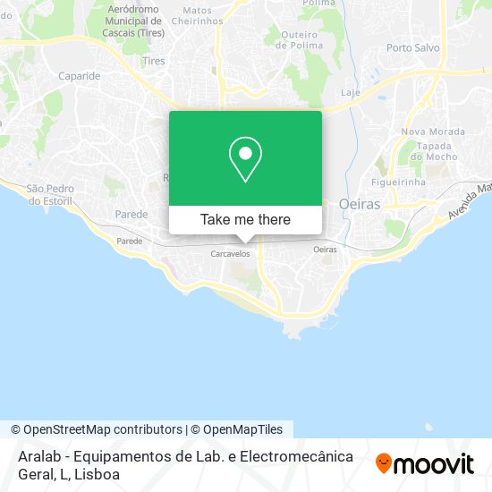 Aralab - Equipamentos de Lab. e Electromecânica Geral, L map