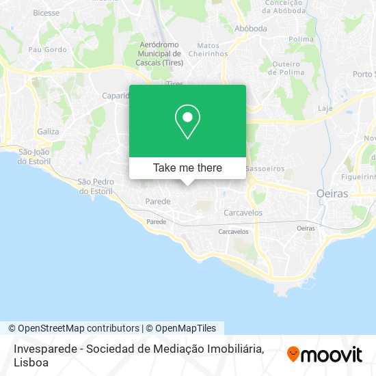 Invesparede - Sociedad de Mediação Imobiliária map