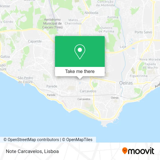 Note Carcavelos map