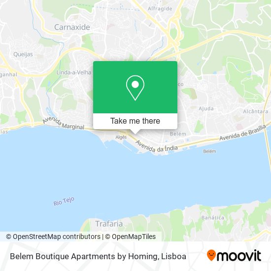 Belem Boutique Apartments by Homing map