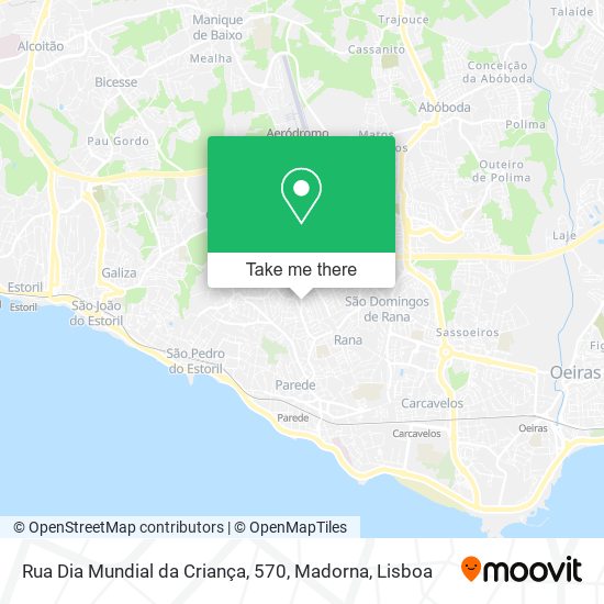 Rua Dia Mundial da Criança, 570, Madorna map