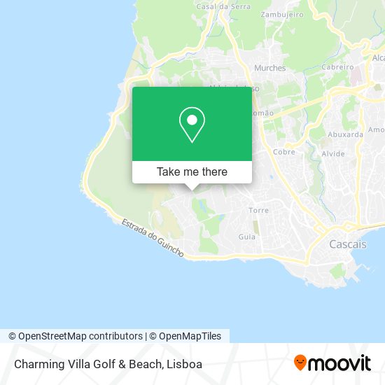 Charming Villa Golf & Beach map