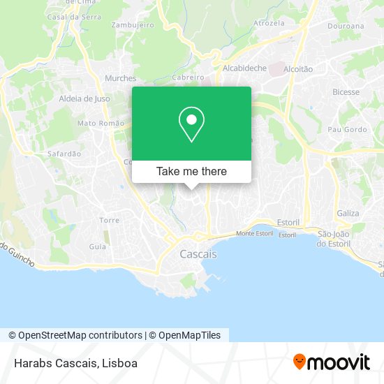 Harabs Cascais mapa