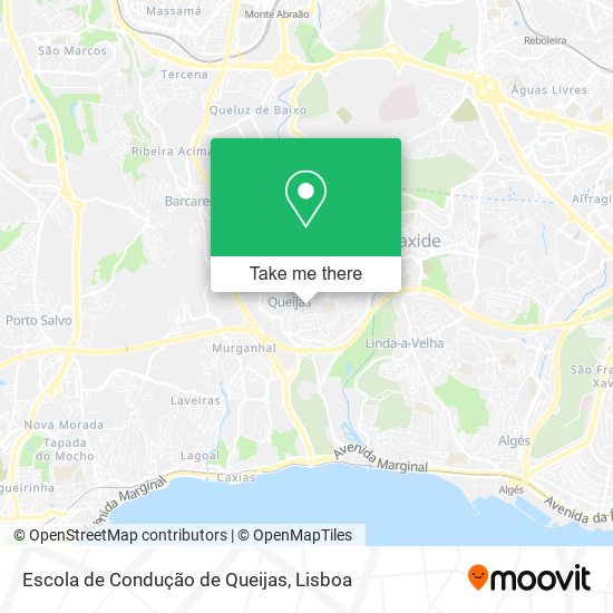 Escola de Condução de Queijas map