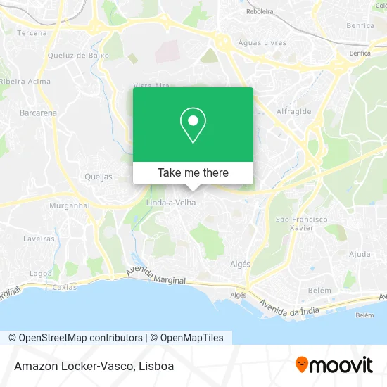 Amazon Locker-Vasco map