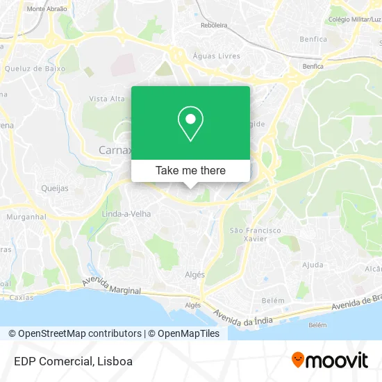 EDP Comercial map