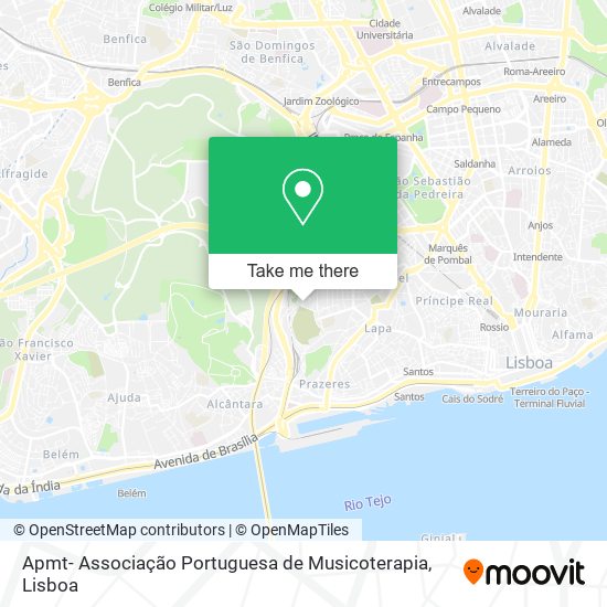 Apmt- Associação Portuguesa de Musicoterapia mapa