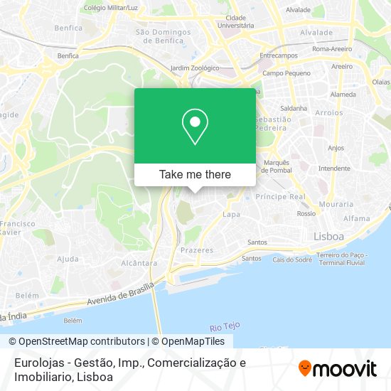 Eurolojas - Gestão, Imp., Comercialização e Imobiliario mapa