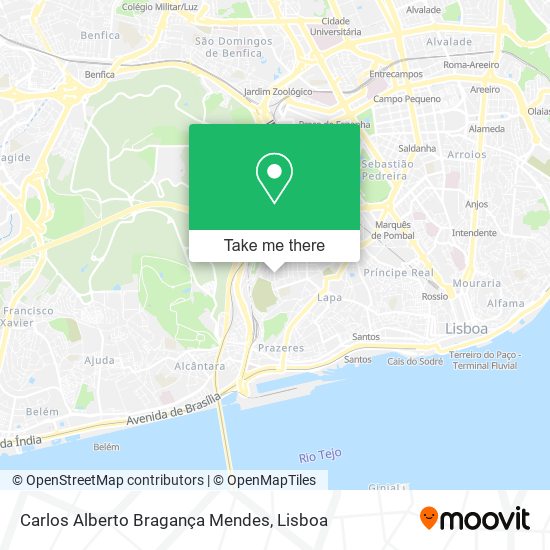 Carlos Alberto Bragança Mendes map