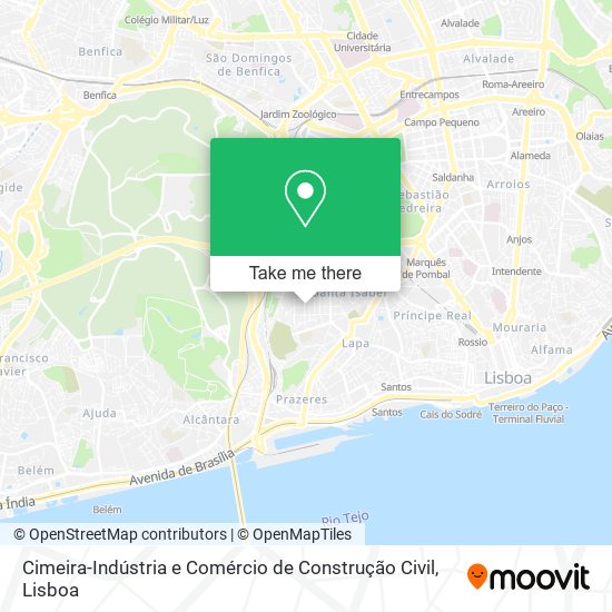 Cimeira-Indústria e Comércio de Construção Civil mapa