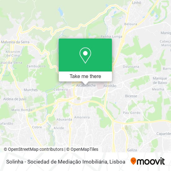 Solinha - Sociedad de Mediação Imobiliária mapa