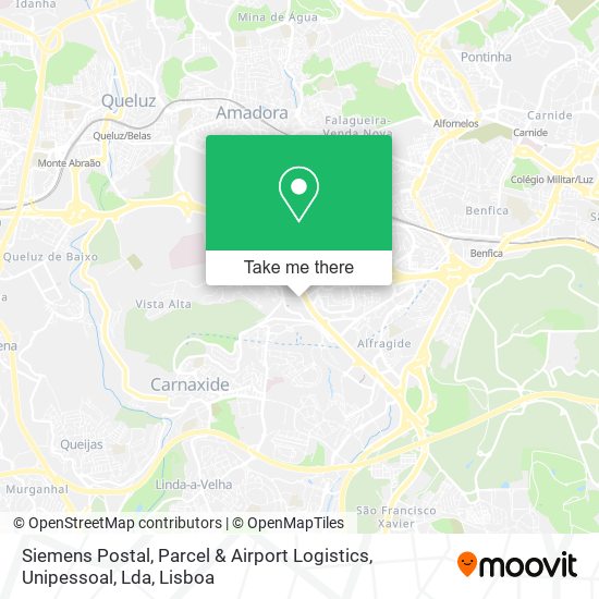 Siemens Postal, Parcel & Airport Logistics, Unipessoal, Lda mapa